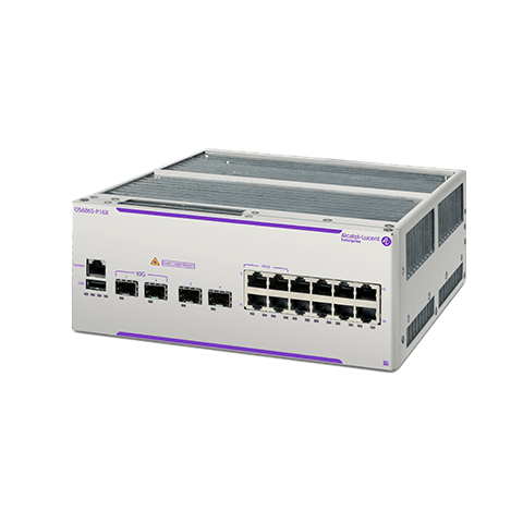 Alcatel-Lucent Enterprise Omniswitch OS6865-P16X Hardened Gigabit Ethernet L3 fan-less chassis