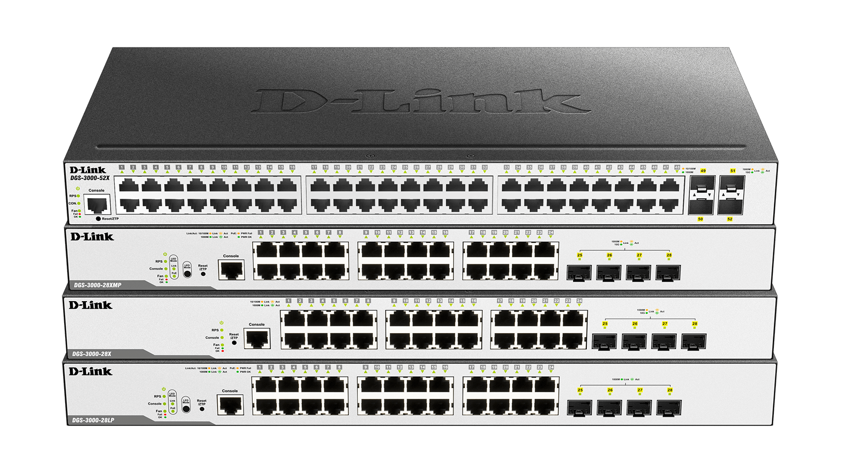 D-Link DGS-3000-28LP Gigabit Smart Managed Switch