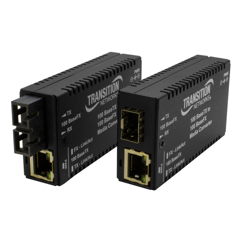 Transition Networks M/E-TX-FX-01-UK Mini Media Converter