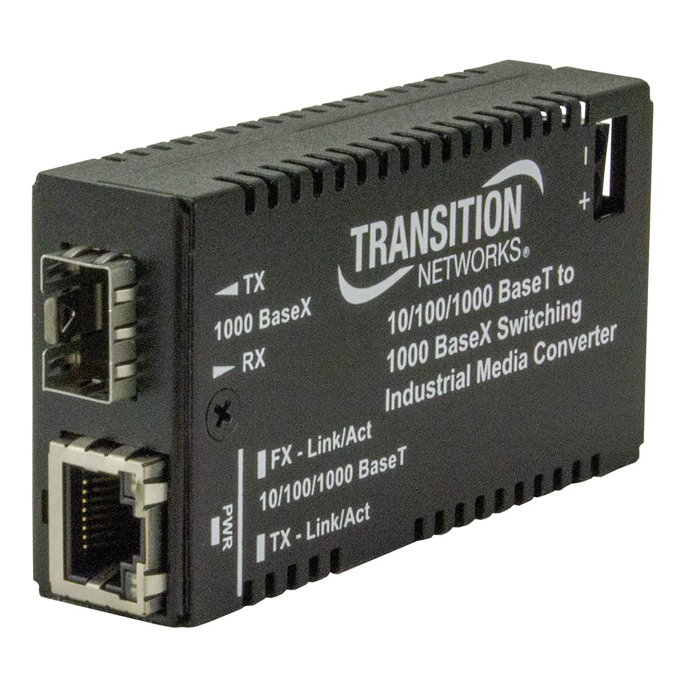 Transition Networks M/GE-ISW-SFP-01-UTX Gigabit Ethernet Media Converter