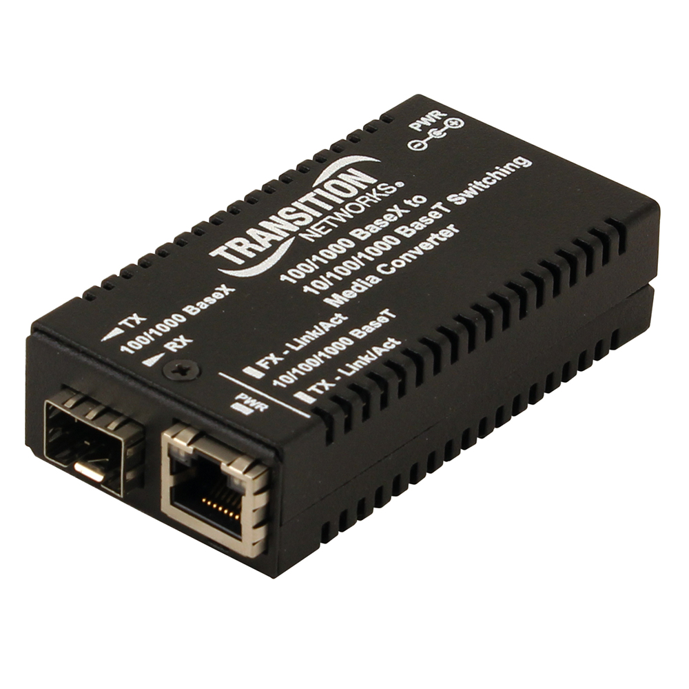 Transition Networks M/GE-PSW-LX-01 Gigabit Ethernet Media Converter