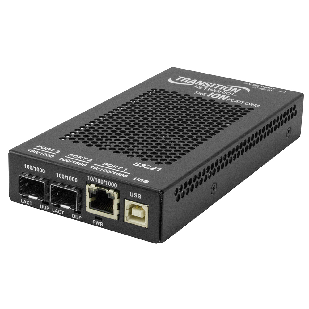 Transition Networks S3220-1013 Gigabit Ethernet Media Converter