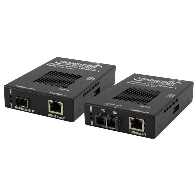 Transition Networks SGETF1039-110 Gigabit Ethernet Media Converter