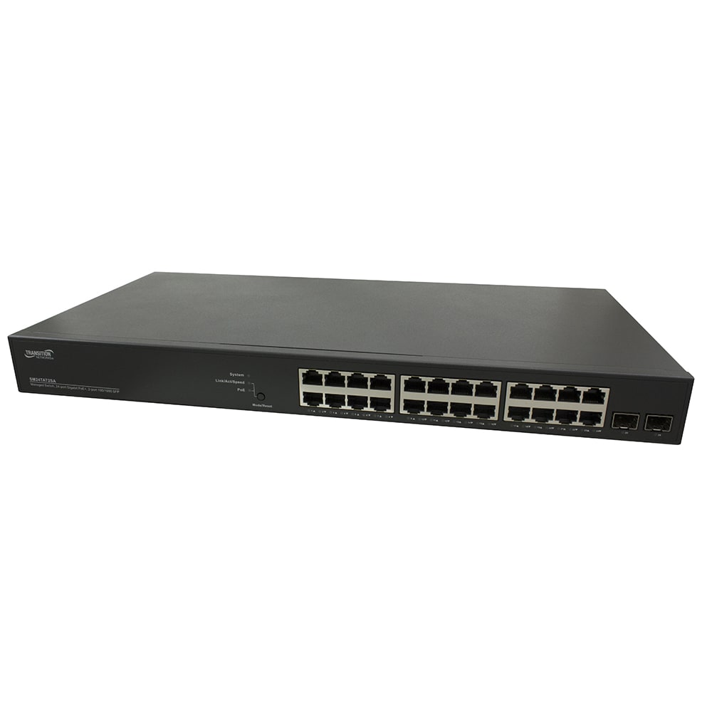Transition Networks SM24TAT2SA-EU Smart Managed PoE+ Switch