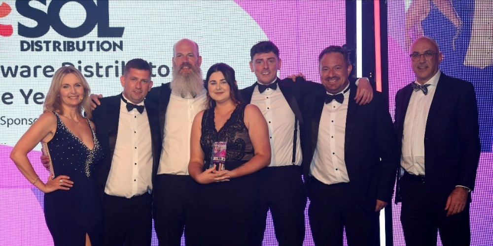 Sol Distribution win ‘Hardware Distributor of the Year’ at the Technology Reseller Awards 2023
