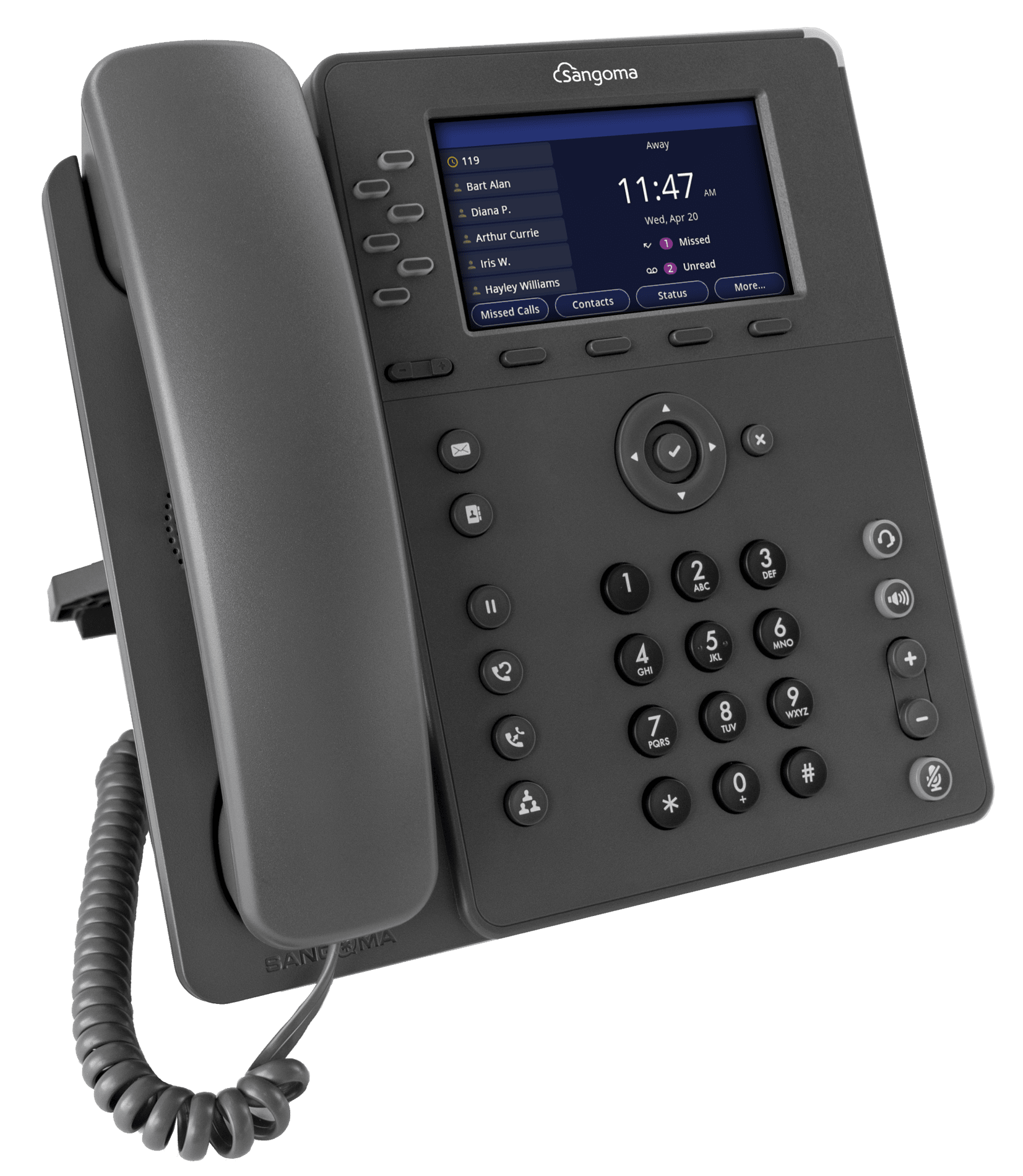 Sangoma P325 Phone, 6-Line, HD Voice, Gigabit Ethernet, 1 x USB, 4.3″ IPS Color Display