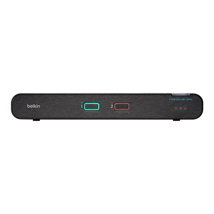 Belkin 2-Port Single Head DP/HDMI to DP/HDMI Video Secure Desktop KVM Switch, No CAC PP4.0