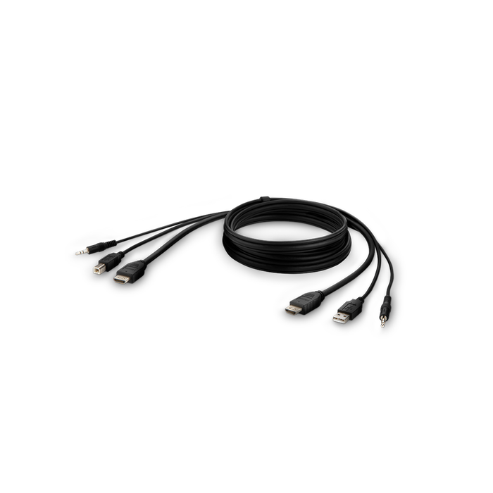 TAA HDMI to HDMI High Retention KVM Combo Cable, 3m