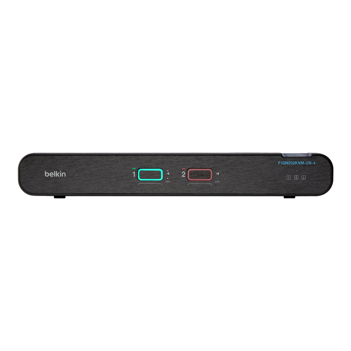 Belkin 2-Port Dual Head DP/HDMI to DP/HDMI Video Secure Desktop KVM Switch PP4.0