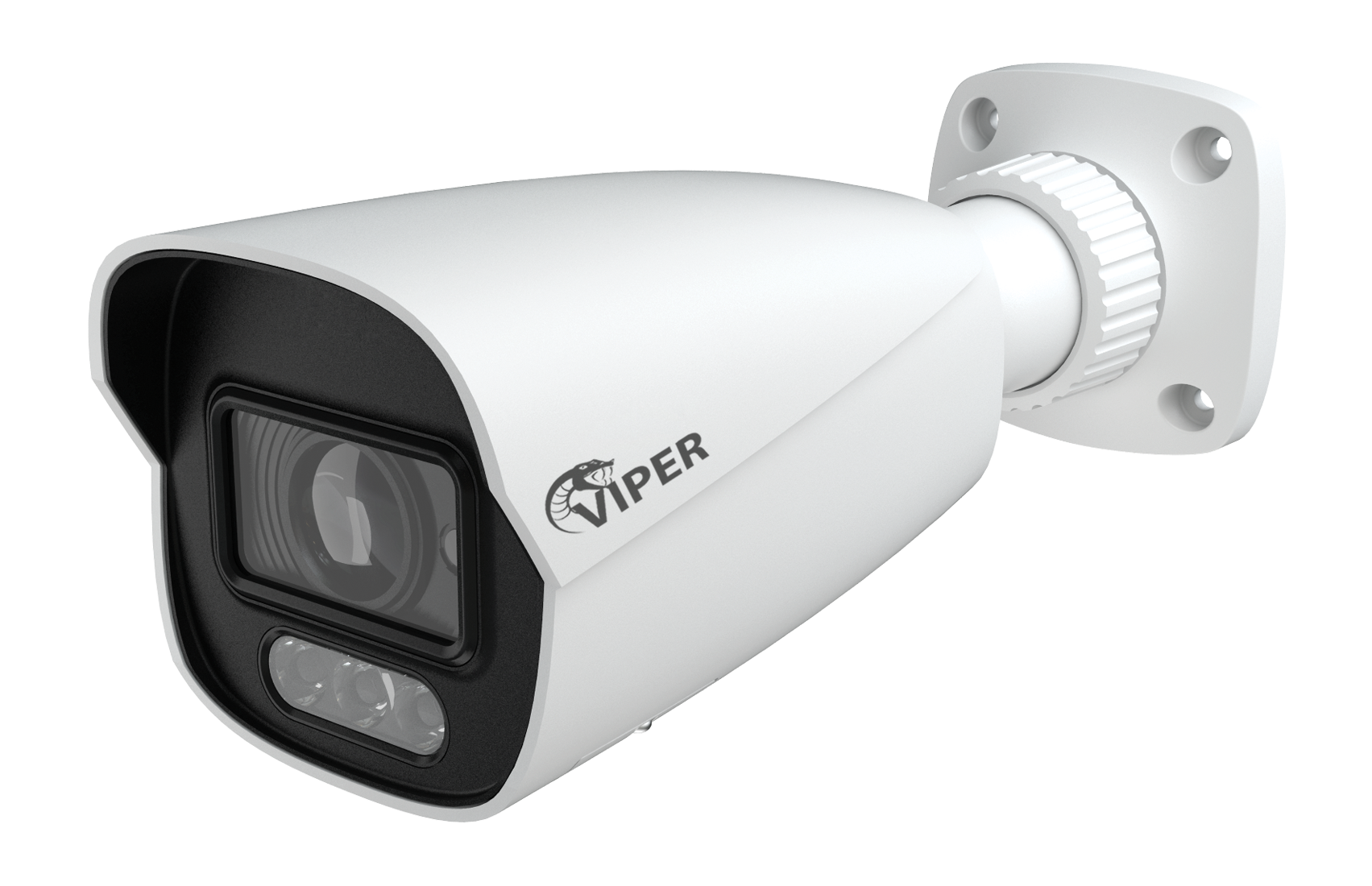 6MP Fixed Smart Dual-Illumination Bullet Camera with People Detection (White Housing)