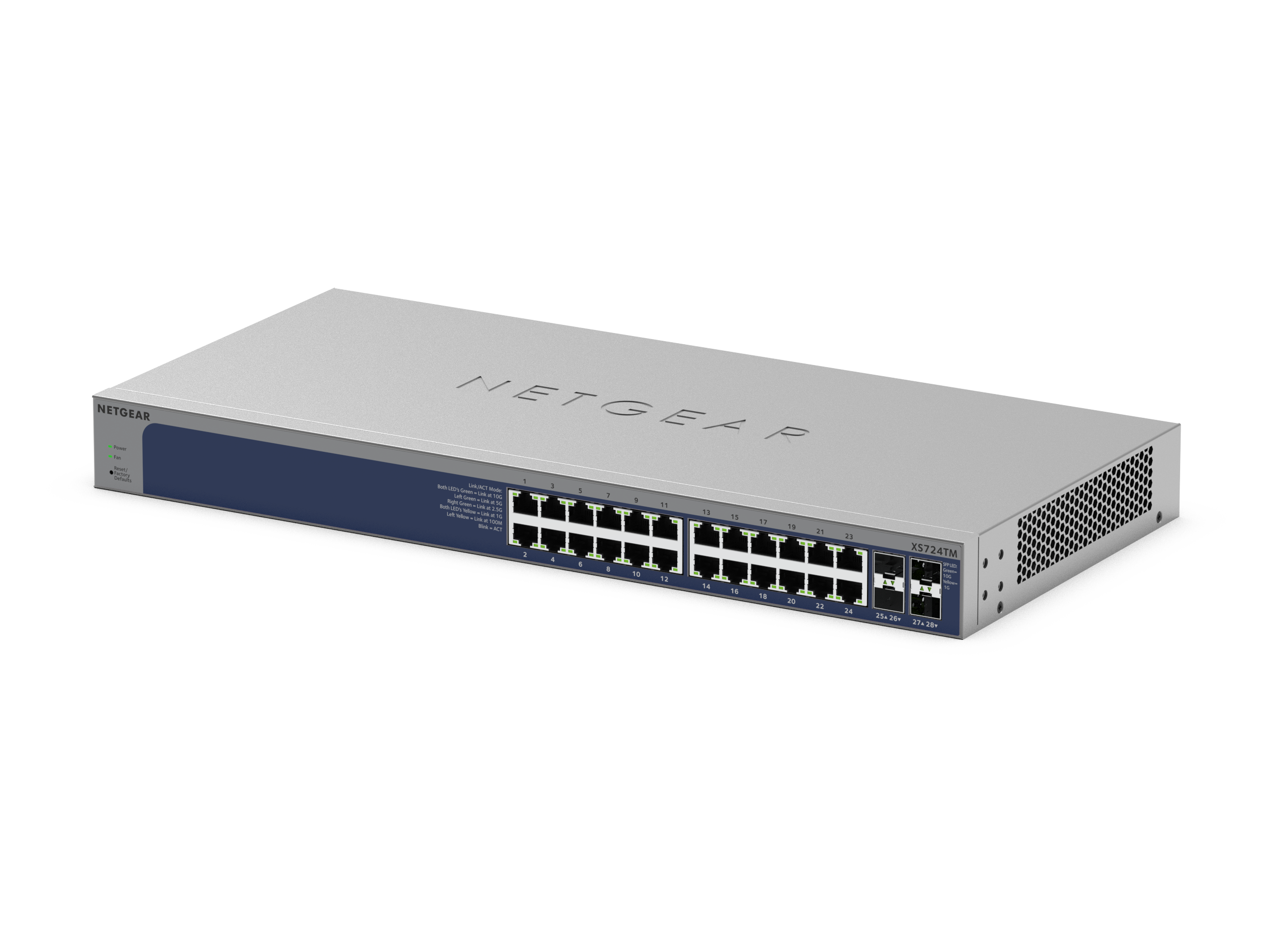 24-Port 10G/Multi-Gigabit Ethernet Smart Switch with 4 10G SFP+ Ports