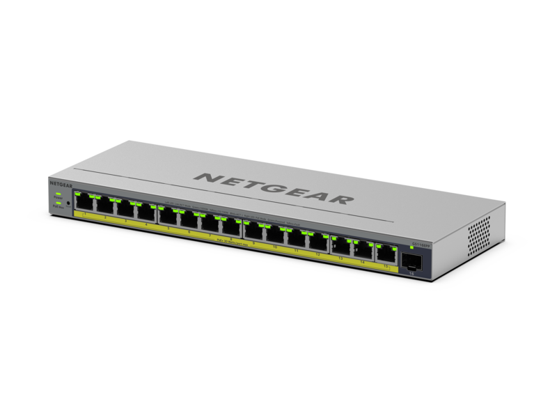 16-Port Gigabit Ethernet Easy Smart PoE+ Switch with 1 Dedicated SFP port (231W)